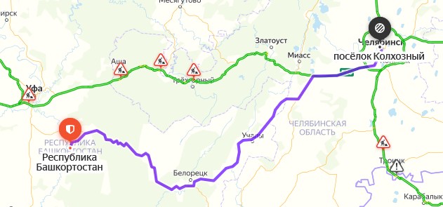 Трасса м5 москва челябинск карта